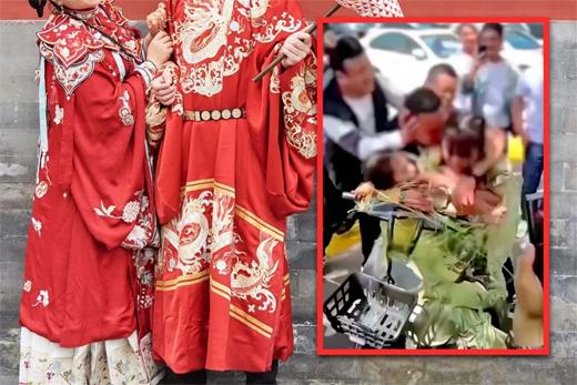 China wedding prank 